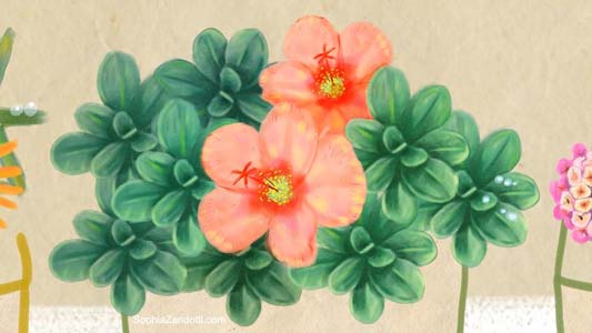dessin de fleurs et arbres pour france bleu, expliquez-nous, jardinage, vidéo illustrée pédagogique